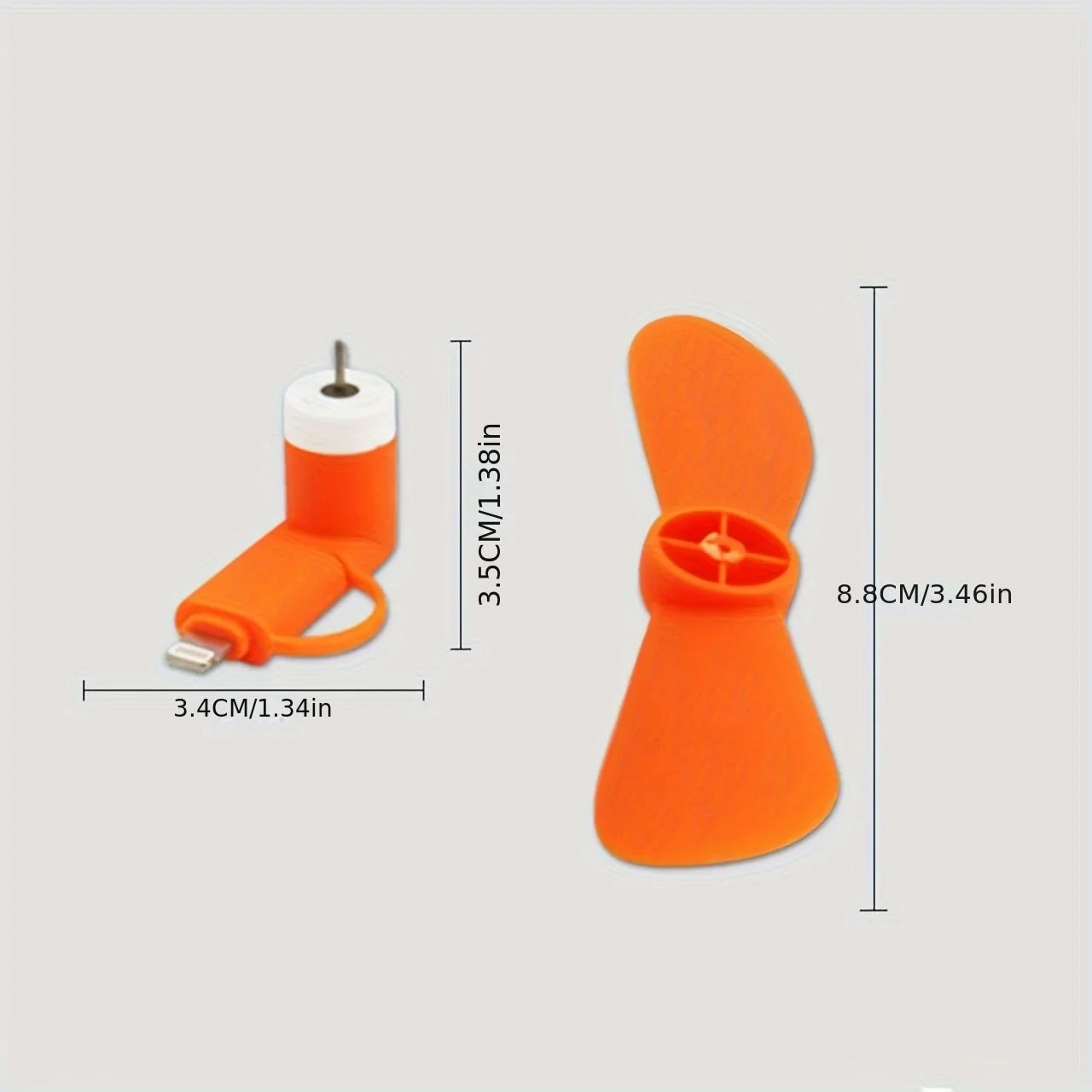 Portable fan for mobile phone
