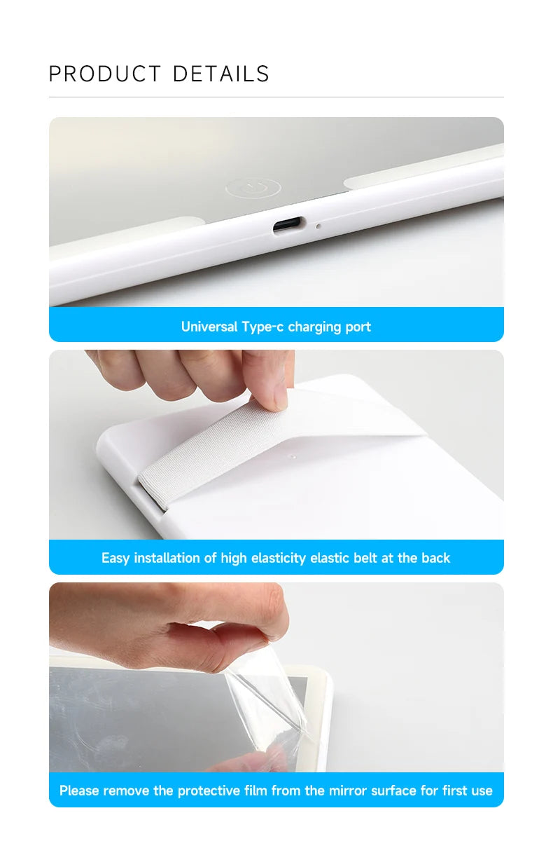 Light Up Car Visor Mirror Clip On
