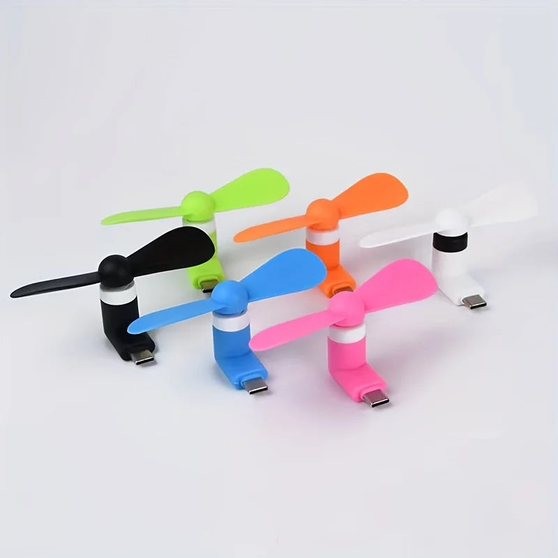 Portable fan for mobile phone