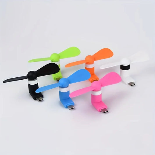 Portable fan for mobile phone