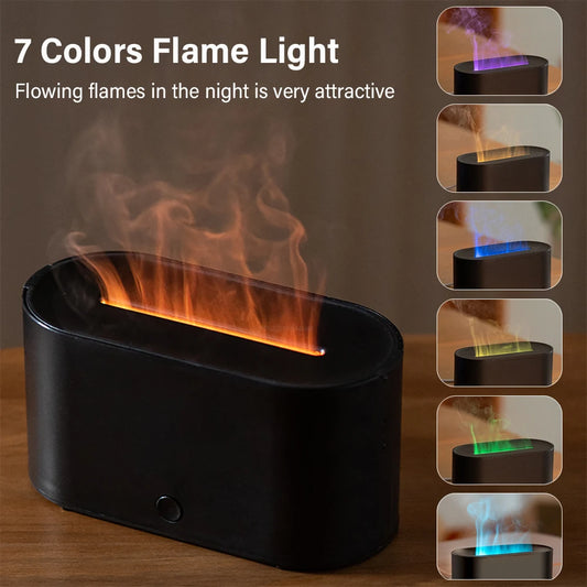Flame Style Humidifier/Diffuser with Multiple Colors